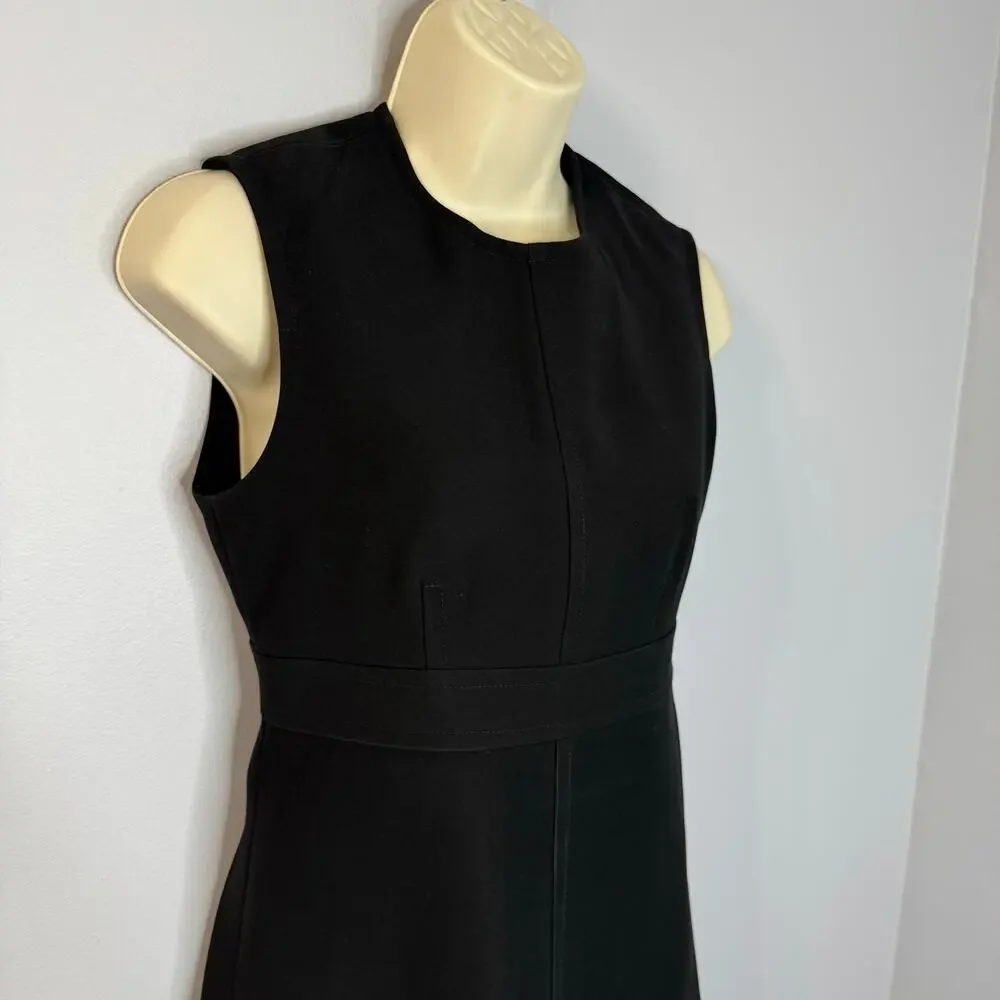Louis Vuitton Uniformes Black A-line Mini Dress Classic Office Sz 32 - 2